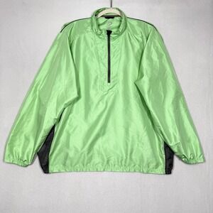 Zero Restriction Jacket Men Large Tour Series Half Zip Pullover Golf Windbreaker